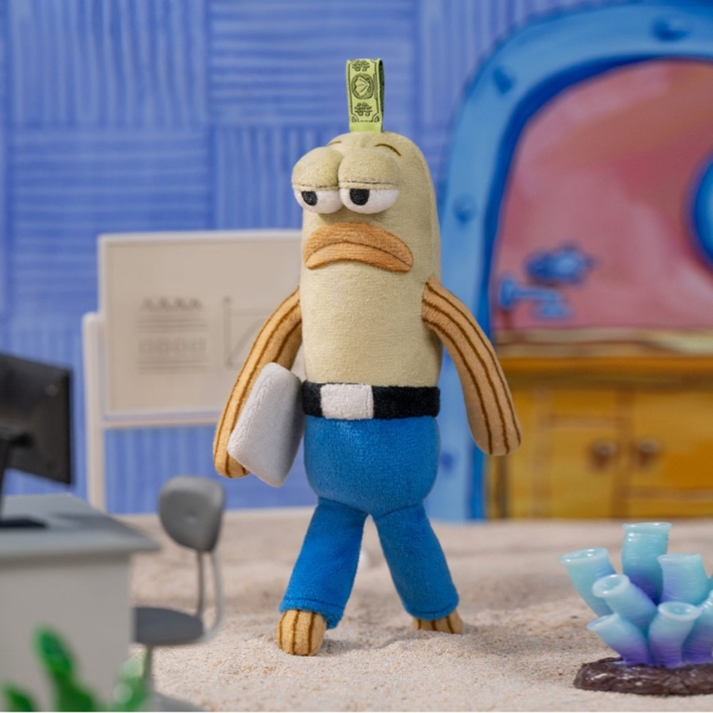 WORKING FISH - POP MART x SpongeBob Bikini Bottom Buddies Plush Pendant
